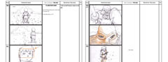 Le chevalier au lion - premiére version du Story board - 2002