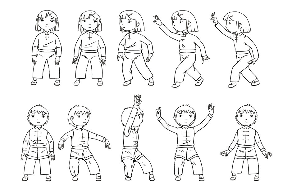 Illustrations - L'Abc du Qi Gong pour les enfants