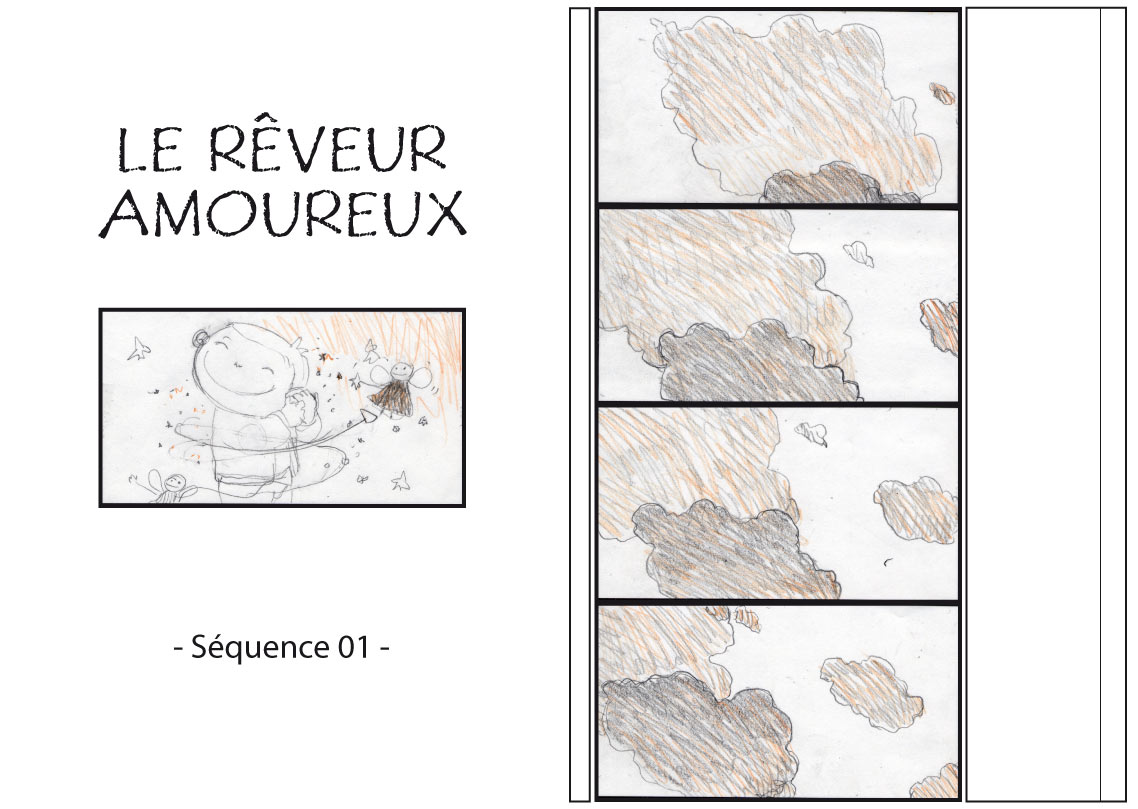 Le rêveur amoureux - Story board - 2015