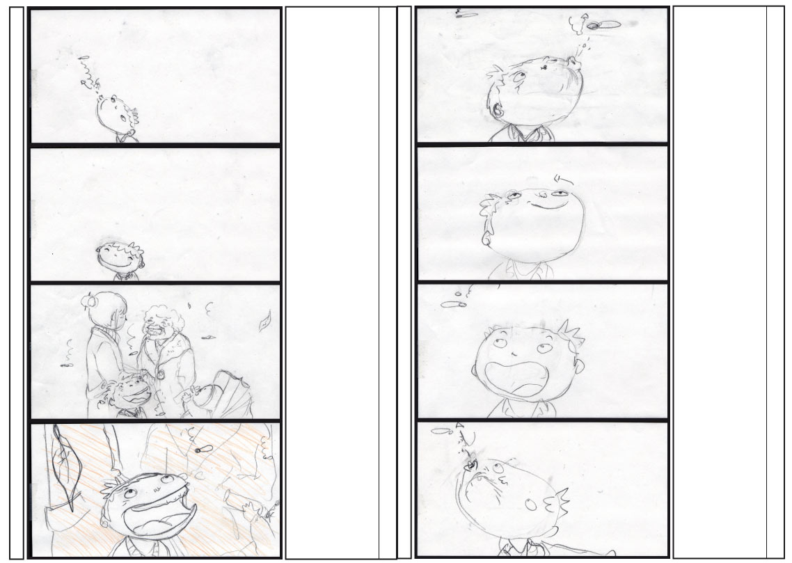 Le rêveur amoureux - Story board - 2015