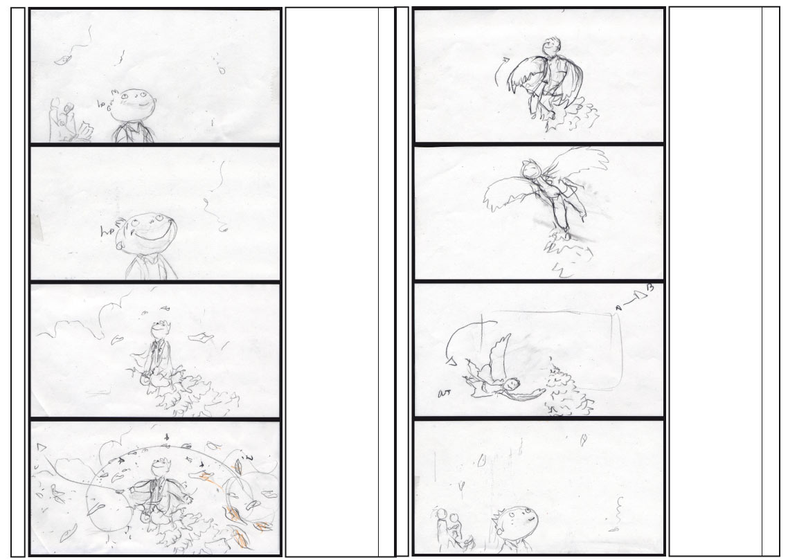 Le rêveur amoureux - Story board - 2015