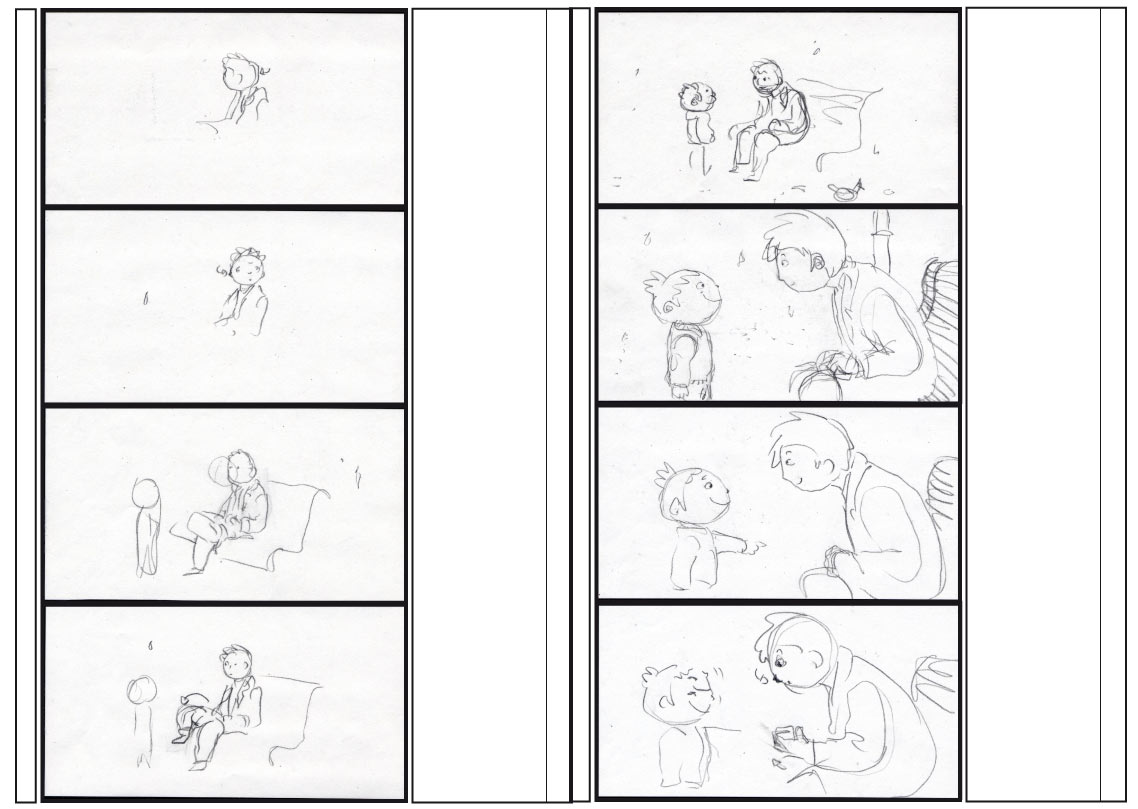 Le rêveur amoureux - Story board - 2015