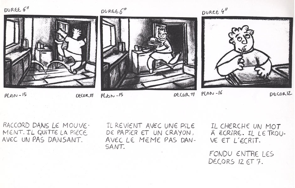 Paroles en l'air - Story board - 1995