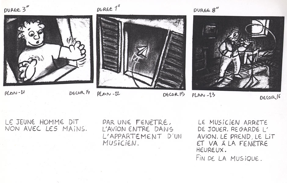 Paroles en l'air - Story board - 1995