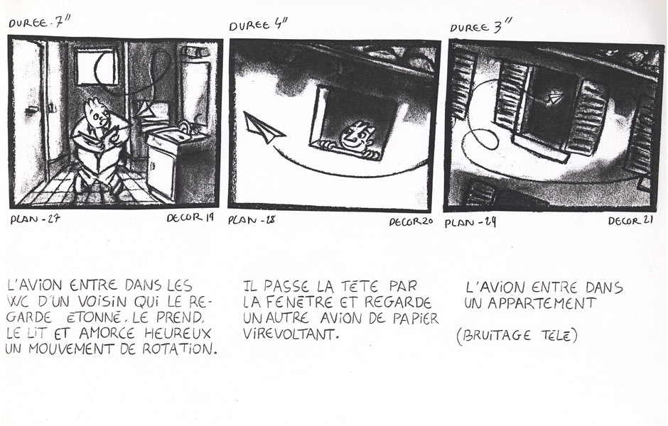 Paroles en l'air - Story board - 1995