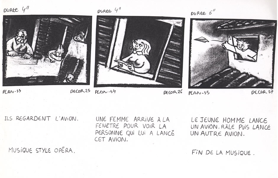 Paroles en l'air - Story board - 1995