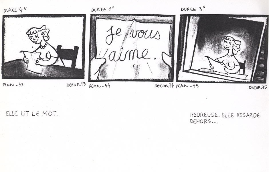 Paroles en l'air - Story board - 1995