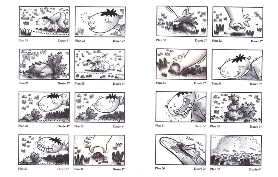 La tête dans les étoiles - Story board - 2005