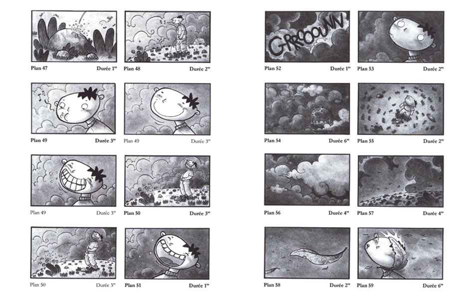 La tête dans les étoiles - Story board - 2005