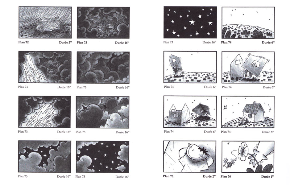 La tête dans les étoiles - Story board - 2005