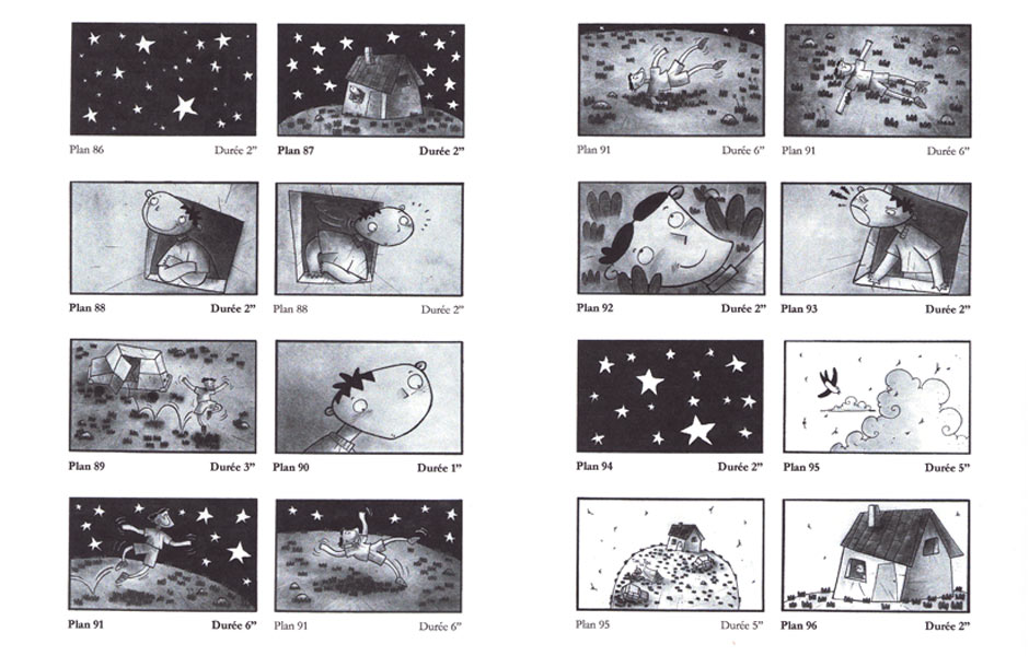 La tête dans les étoiles - Story board - 2005