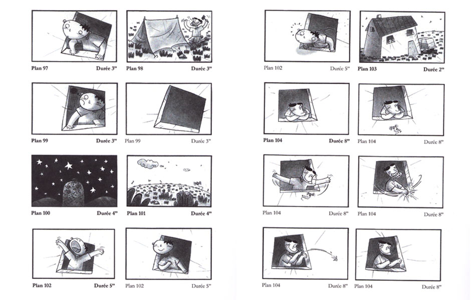 La tête dans les étoiles - Story board - 2005